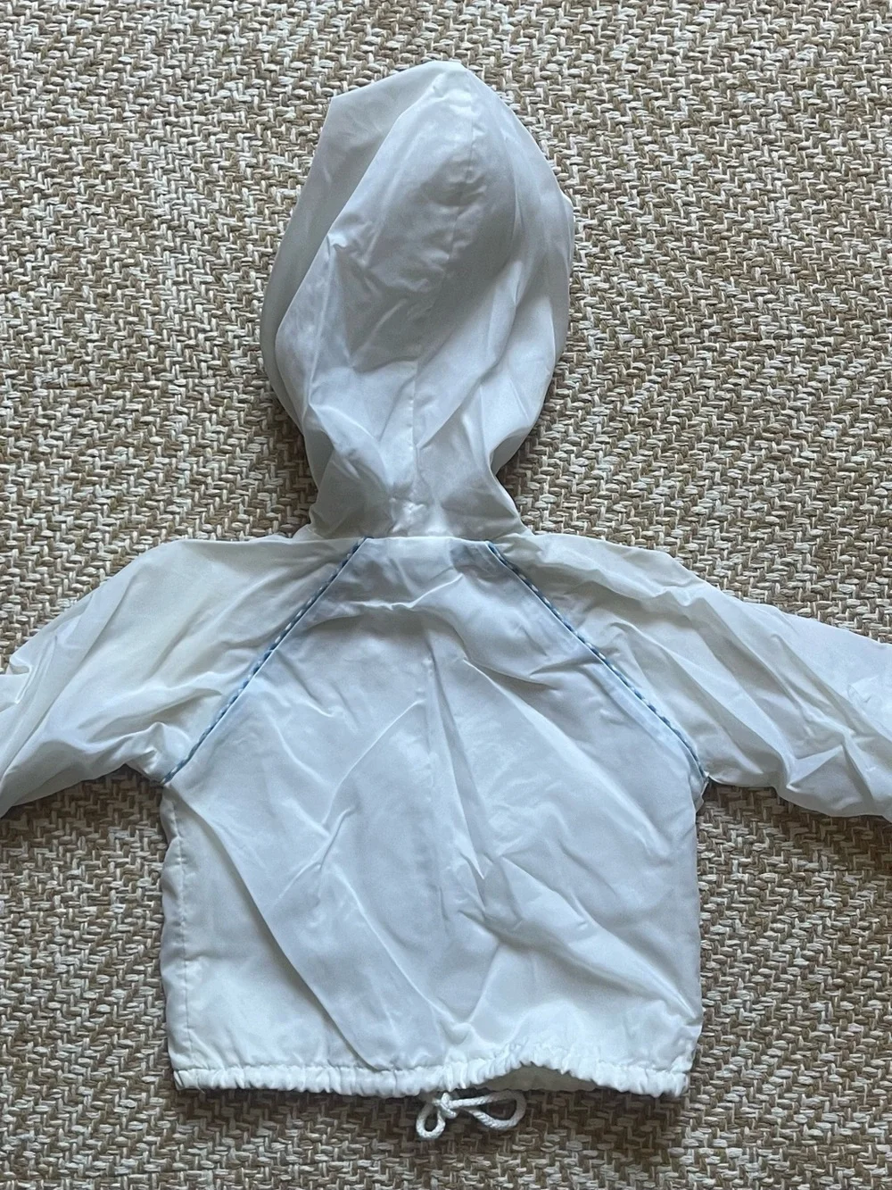 Sears White Newborn Hooded Baby Jacket